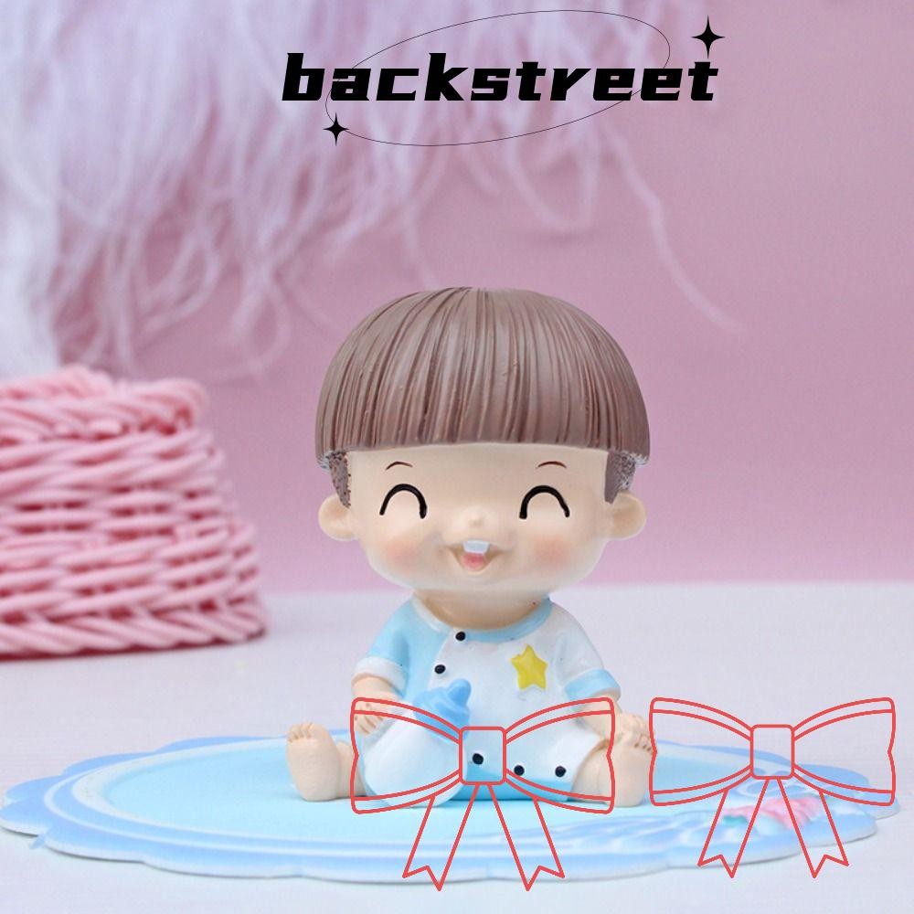 Backstage เค้กตกแต่ง,การ์ตูนสร้างสรรค์เค้กวันเกิดตกแต่ง,เครื่องประดับตกแต่งรถพระจันทร์เต็มดวงน่ารักขวดเด็กรุ่นสําหรับชาย