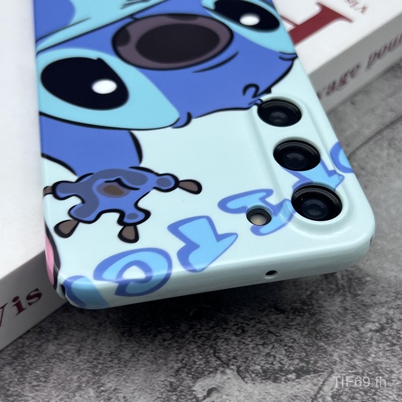 เคสโทรศัพท์ Samsung Happy Styzy สีน้ำเงินเข้ากันได้กับ A12/M12 A55 S23 A11เคสโทรศัพท์ A54 5G A11 A13 4G A04 S24 ultra เคสแข็งป้องกัน a534g/5G S23 PLUS เคส7rjp