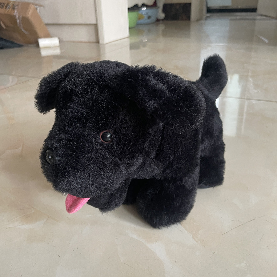 29 ซม.สีดํา Charming Labrador ลูกสุนัขสุนัข Cuddly ตุ๊กตา Plush ของเล่นวันเกิดวาเลนไทน์คริสต์มาสของขวัญ