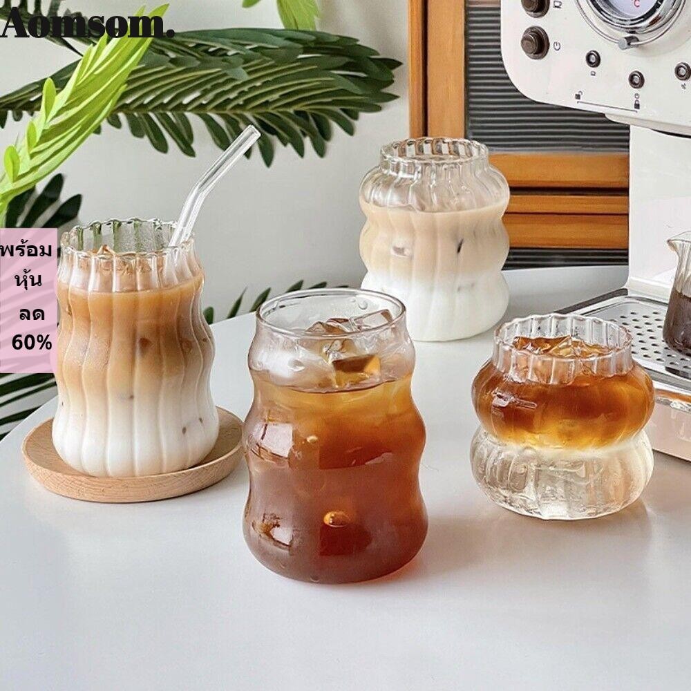 ออมโซม ถ้วยกาแฟ,อินสตาแกรมสไตล์ยุคกลางในครัวเรือนถ้วยเครื่องดื่มเย็น, เครื่องดื่ม ความจุขนาดใหญ่แก้วถ้วยชานม