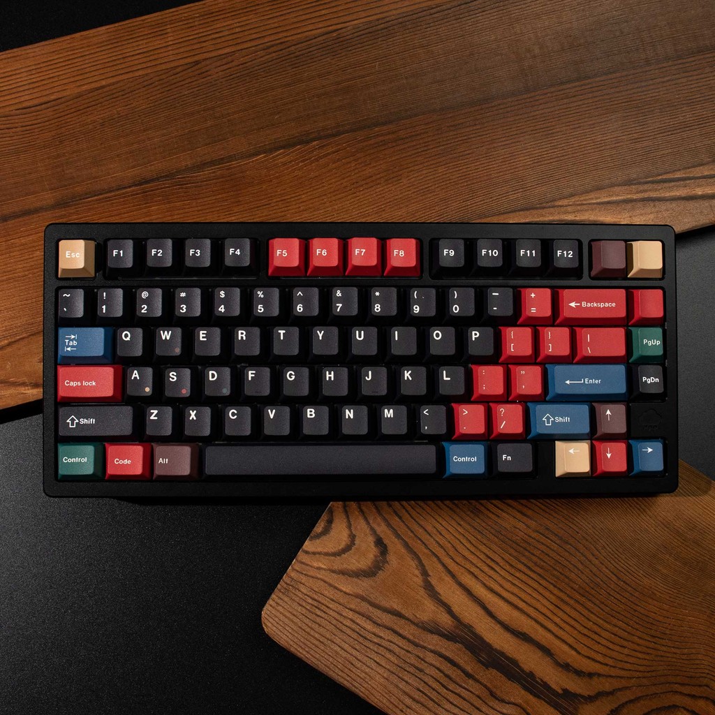 ปุ่มกดแสงผสมสีดํา 129 คีย์ PBT โปรไฟล์เชอร์รี่ Dye-Sub Keycaps ชุดสําหรับคีย์บอร์ดเชิงกล mx switch