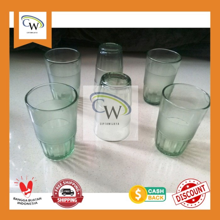 HS9 ถ้วยกาแฟแก้วหูจับ 6 ชิ้น / HS9 BBC 6 ชิ้น ถ้วยกาแฟแก้ว