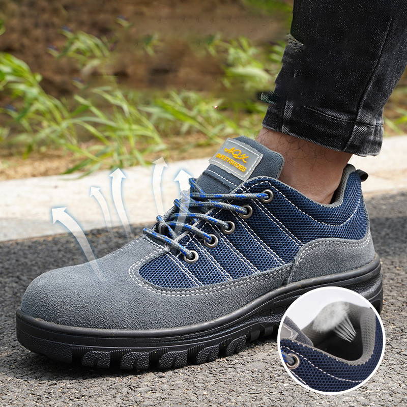 รองเท้าเซฟตี้หัวเหล็ก พื้นเหล็ก work shoes men