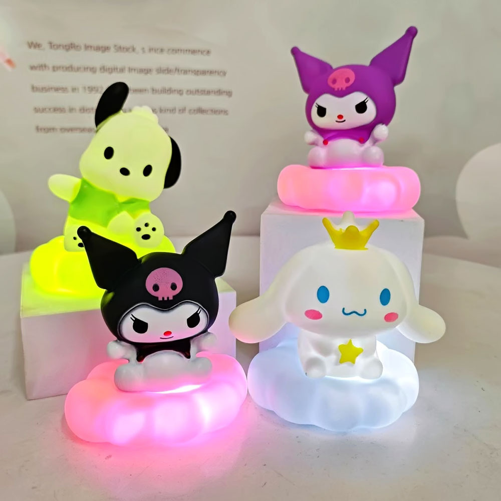 Cloud Night Light Kuromi อบเชยสุนัข Pacha สุนัขวันเกิดเรืองแสง Pinch Light เครื่องประดับตกแต่งวันหยุด