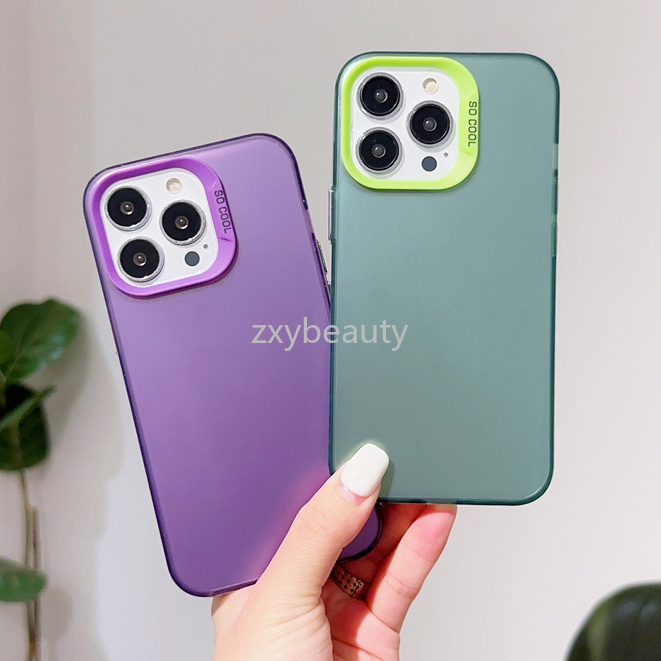 สําหรับiphone 16 15 14 Pro Max 5G 2024 กรณีโลหะFrosted Hardคู่หรูหราเลเซอร์สําหรับiPhone15 15Pro 15Plus 16ProMax Plus 14Pro 14Plus 16Plus 16Pro Shellปกหลัง