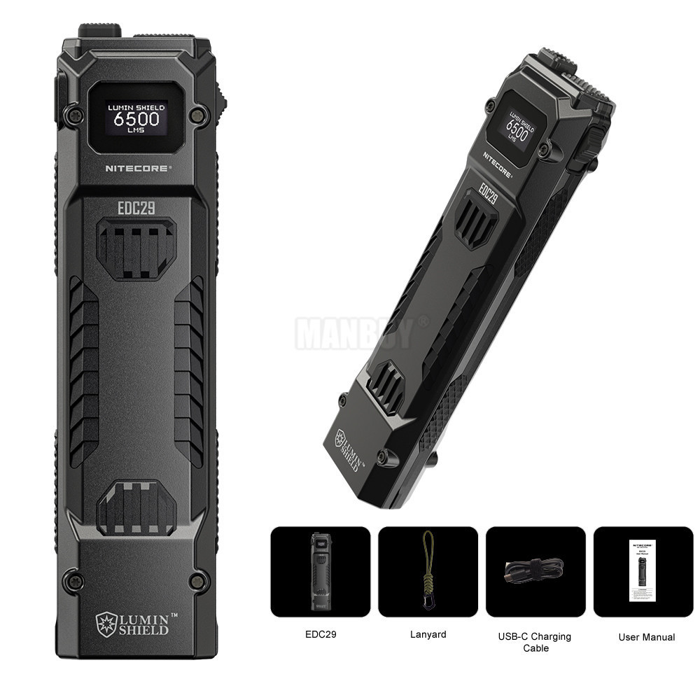 NITECORE EDC29 ไฟฉายชาร์จ USB-C สว่างสีขาบ พกพาสะดวก