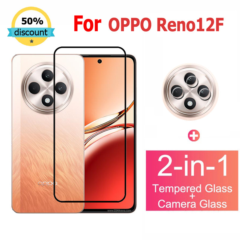 ฟิล์มกระจก OPPO Reno 12F กระจกนิรภัย HD ป้องกันหน้าจอ สำหรับ OPPO A58 A79 A59 A98 A78 A3X A80 A60 A40 A18 A96 Reno 12 11F 12F 8T 10 Pro Plus 5G ฟิล์มกระจกกันเลนส์กล้อง & ฟิล์มหลัง
