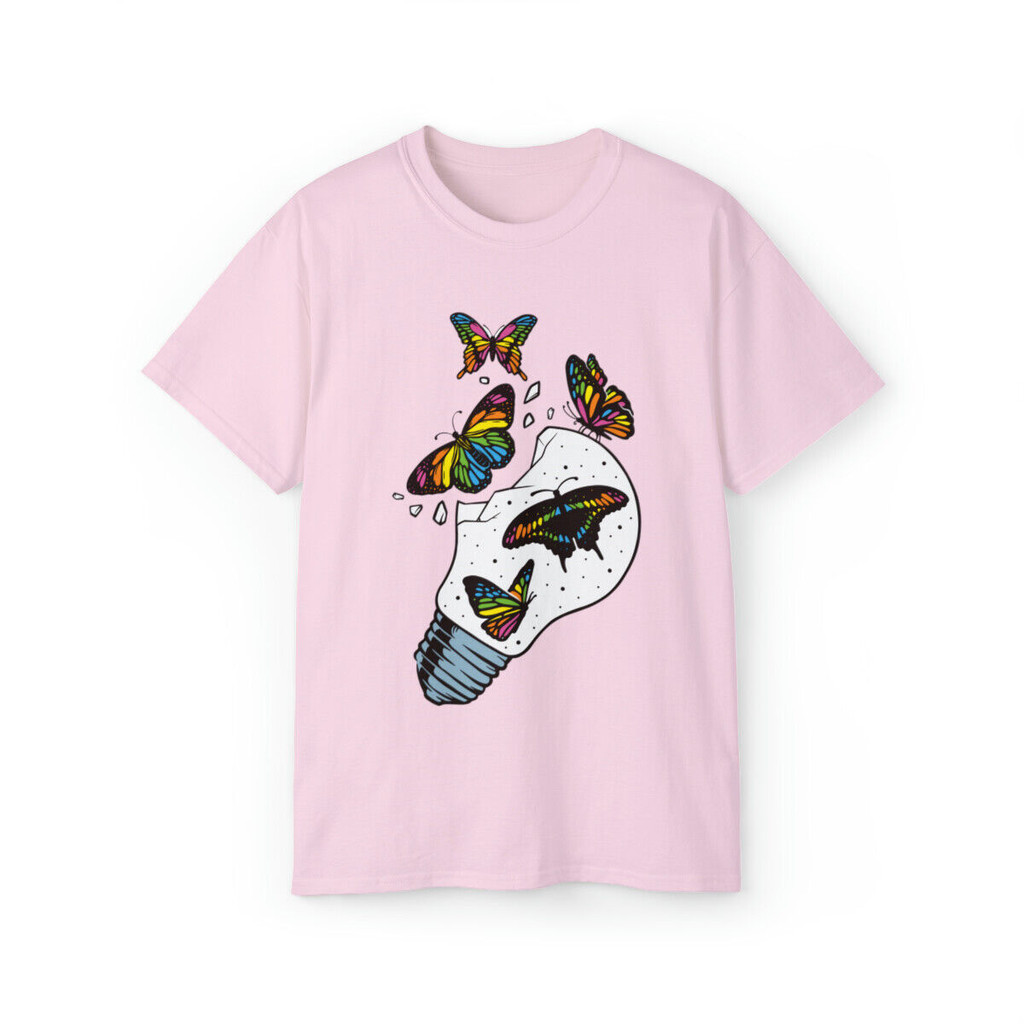 Enlightened Metamorphosis Butterfly Light T Shirt.