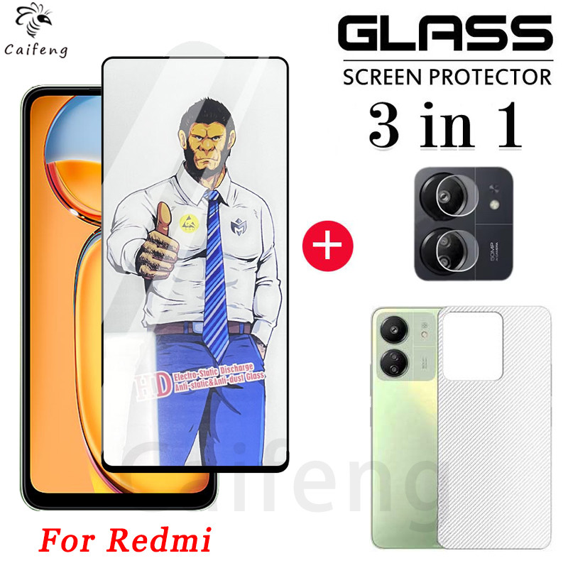 คิงคอง กอริลลา กระจกนิรภัย สำหรับ Redmi 13C 12 12C 11A 10 10C 10A 9 9T 9A 9C 8 8A A3 A3x A2 A2+ A1 A