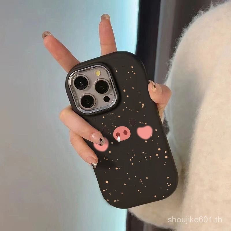 เคสโทรศัพท์มือถือสำหรับไอโฟน13สำหรับหมูจมูก14PLUS สนุกสำหรับ iphone15 13/12PROMAX แฟชั่น X