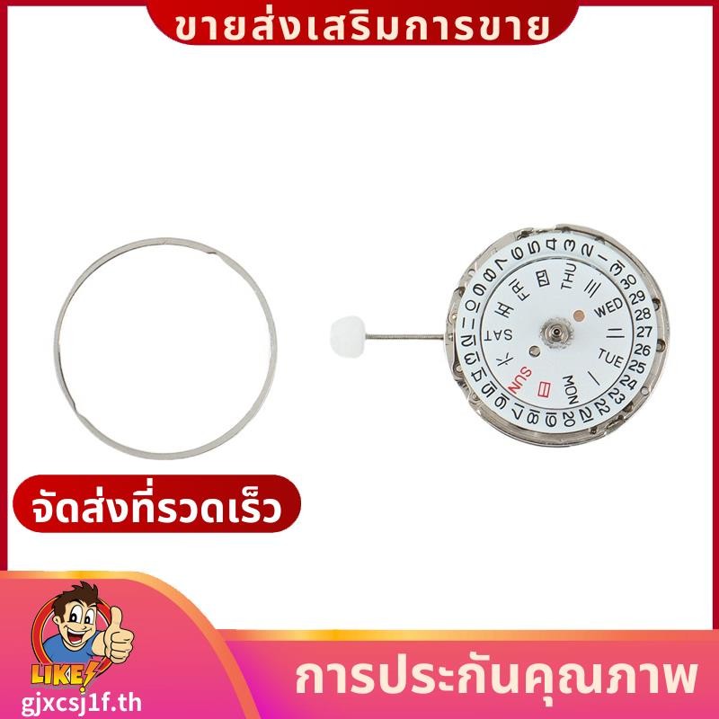 Prettyia Miyota 8205 การเคลื่อนไหวนาฬิกาอัตโนมัติ 3 มือวันที่/วันปฏิทินคู่.gjxcsj1fth