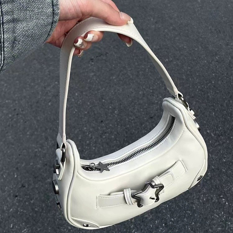 Y2หวานเย็นหนังส่วนบุคคล xingxing ปุ่มกระเป๋าถือ