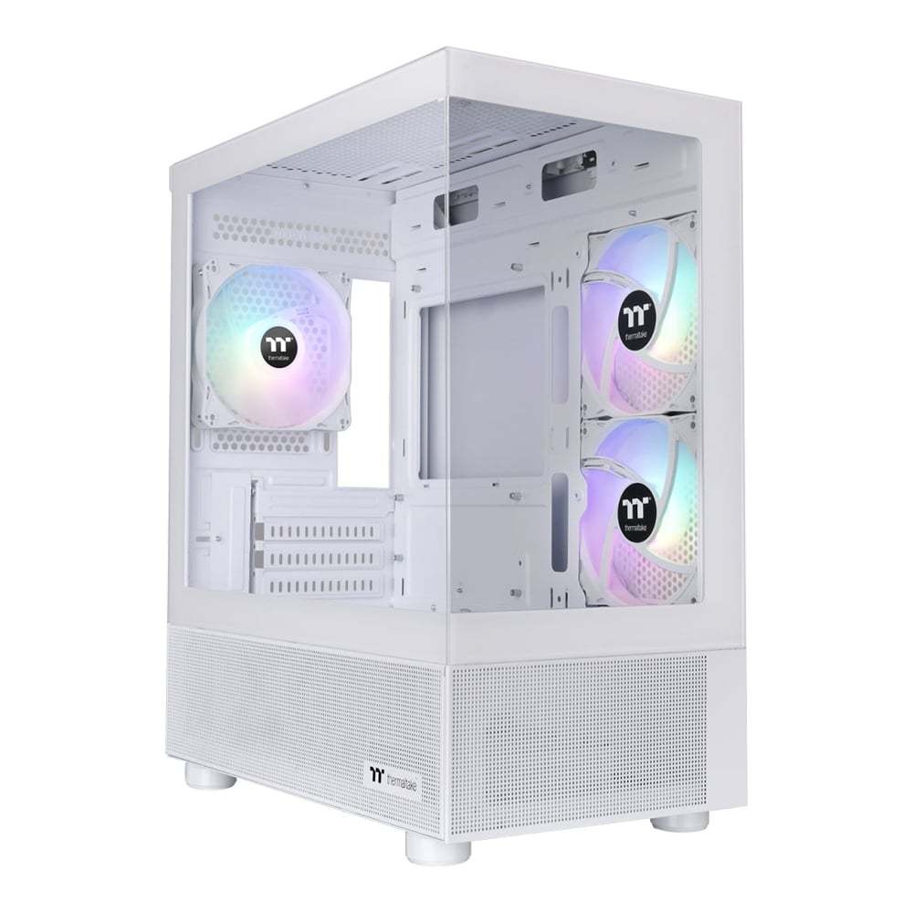 CASE THERMALTAKE VIEW 170 TG ARGB SNOW (WHITE) (MICRO-ATX) เคสคอมพิวเตอร์