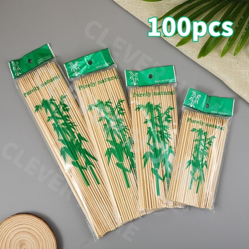 100 Pcs skewer BBQ sticks 15CM/20CM/25CM/30CM