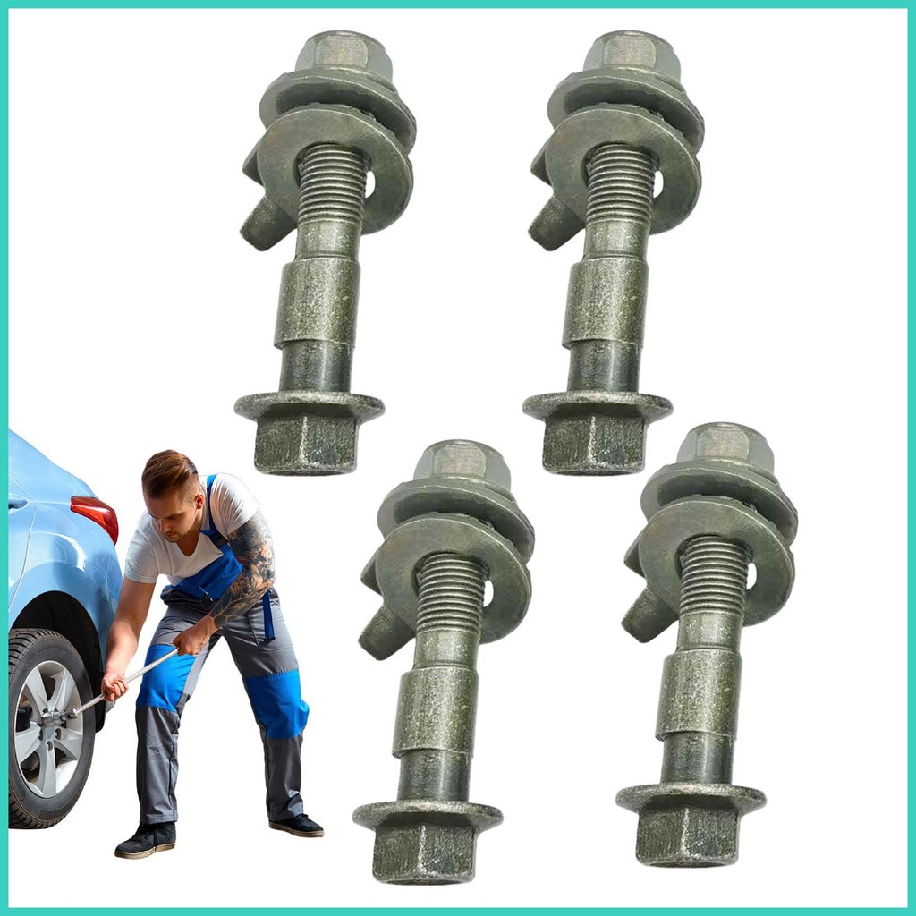 Camber Alignment เครื่องมือตําแหน่งยางรถยนต์สกรูประหลาด 4X ล้อ Camber Bolts Camber Eccentric สกรู ma