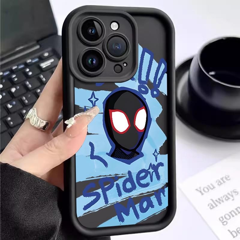 เหมาะสำหรับ VIVO V29 Pro V27 V25 5G V25e S17 S17t T1x 4G U10 U3x กรณีโทรศัพท์ใหม่เคส Cartoon Spider-