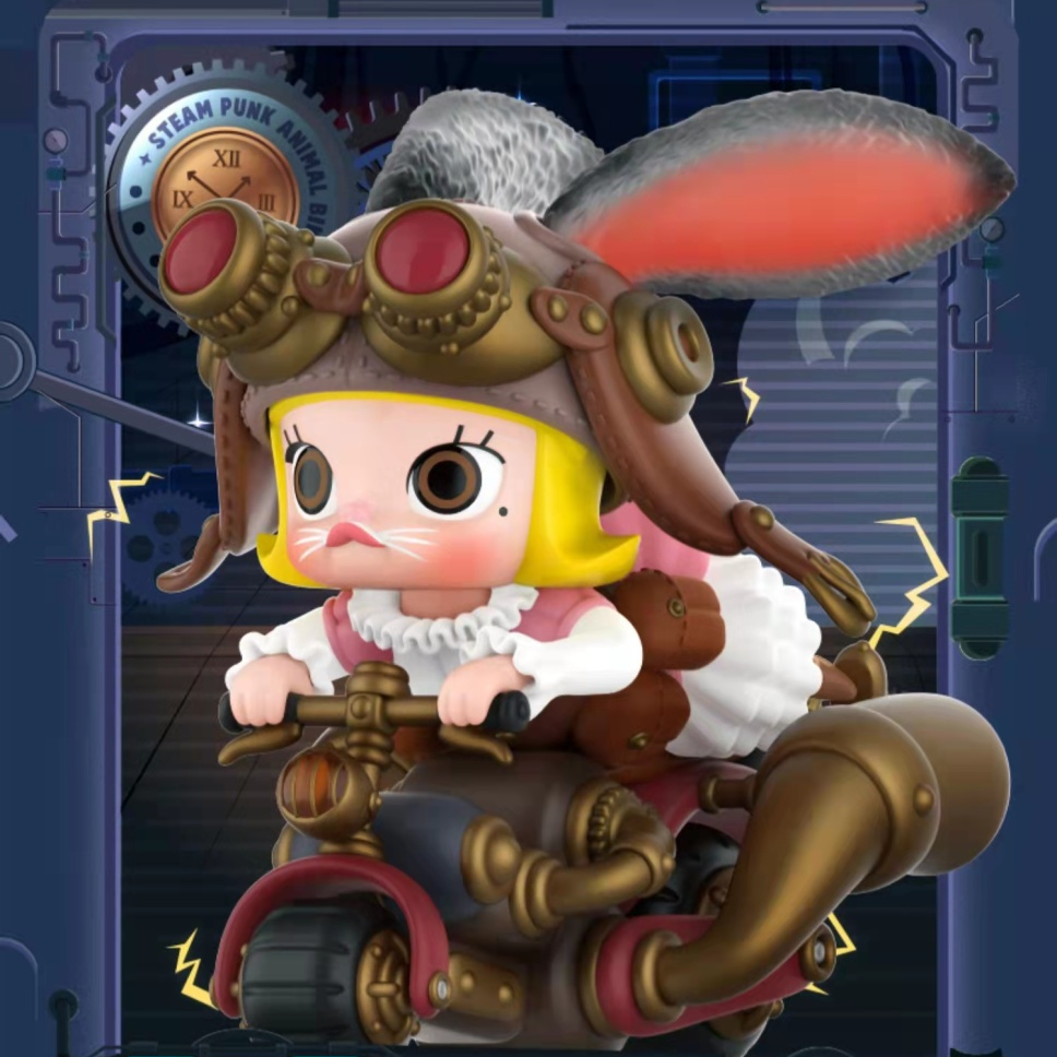 Popmart POPMART Jasmine MOLLY Steampunk Animal Motorcycle Series Mystery Box Figure Toy Gift