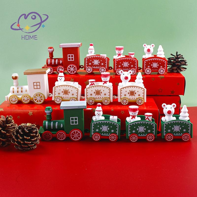 [mayhome] เครื่องประดับรถไฟคริสต์มาสตกแต่งคริสต์มาสอุปกรณ์ปาร์ตี้คริสต์มาสรถไฟคริสต์มาสขนาดเล็กบ้านเครื่องประดับคริสต์มาสของขวัญคริสต์มาส {TH}