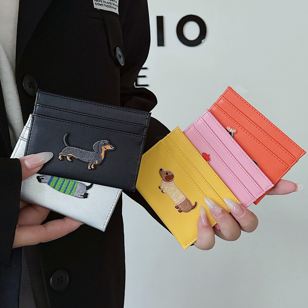 กระเป๋าใส่บัตรดัชชุนการ์ตูนน่ารักพร้อมช่องเสียบการ์ด 5 ช่องกระเป๋าการ์ดสีสันสดใส