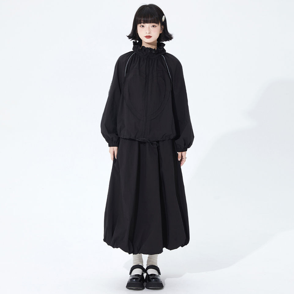 [LININ] กระโปรงดอกตูม สไตล์ญี่ปุ่น ยาวปานกลางเอวสูง ทรง.slimmer ใส่สบาย - รูปที่ 3