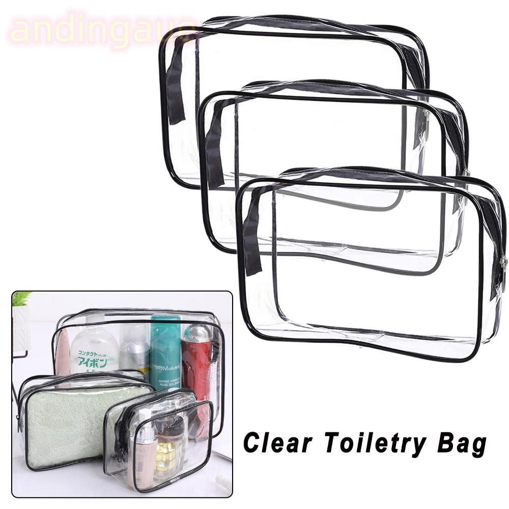 Andin Makeup Travel Storage Pouch กระเป๋าแป้งซิปกันน้ํา