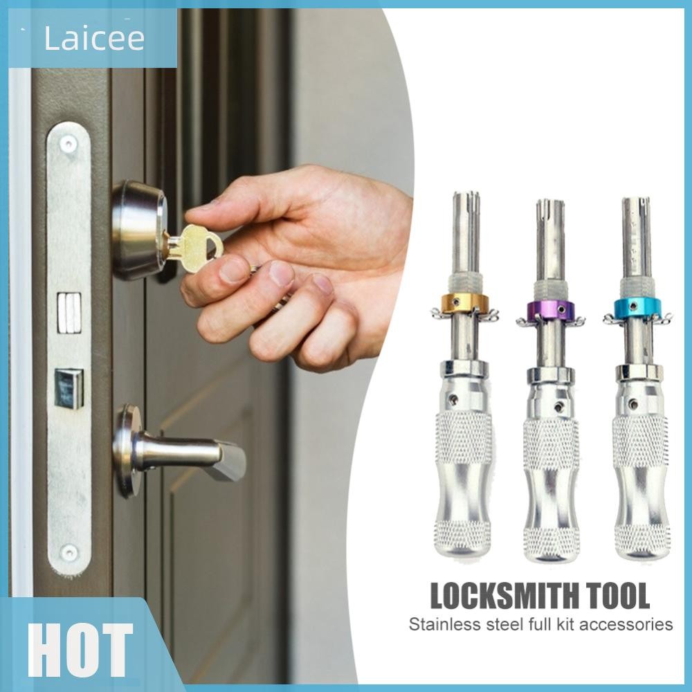 [Laicee.th] 3 ชิ้น Tubular 7 Pins Lock Pick Tool Lock Lock Lock Pick Set