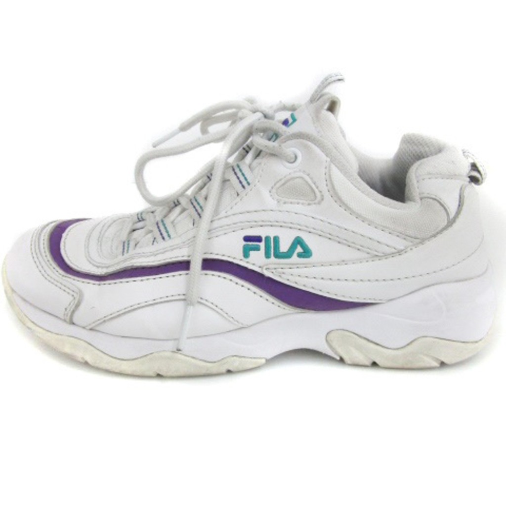 FILA sneakers thick bottom mid-cut multicolor US5 23 cm Direct from Japan Secondhand