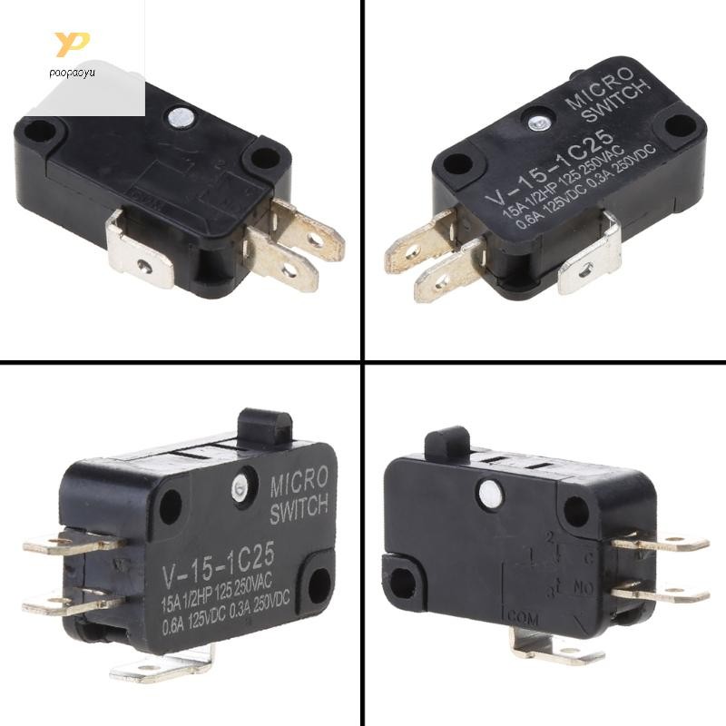 Ppy SPDT Micro Limit Switch สําหรับเตาอบไมโครเวฟหม้อหุงไฟฟ้า KW7-0C AC125V 250V