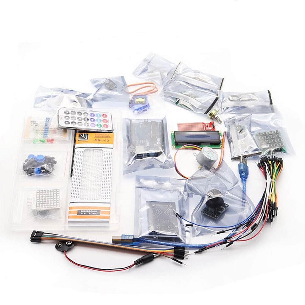 CAE-001 ชุดเรียนรู้ Arduino UNO R3 SMD Chip Learning kit Project Starter Kit ชุดเริ่มต้นเรียนรู้อาร์ดูโน่ RFID Learni...