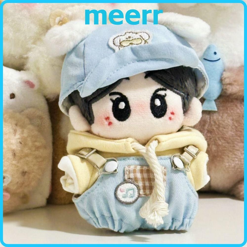 Meerr เสื้อผ้าตุ๊กตาผ้าฝ้าย 10 ซม., อุปกรณ์ตุ๊กตาเสื้อกันหนาวตุ๊กตาชุดลําลอง, ความคิดสร้างสรรค์ Handmade Soft Overalls Cotton