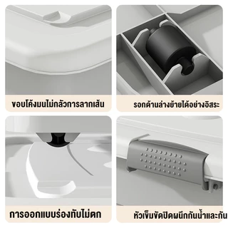 กล่องพลาสติกใส 80CM กล่องพลาสติก ใส่เสื้อผ้า กล่องเก็บของ อเนกประสงค์ ขนาดใหญ่ 300 ลิตร