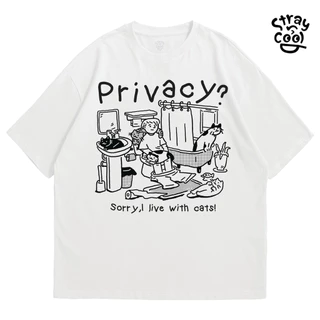 Strayandcool เสื้อยืดโอเวอร์ไซส์ "Privacy ?" Oversized T-shirt