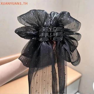 XUAN แฟชั่นขนาดใหญ่โบว์ผม Claw คลิป Super Fairy อารมณ์ Headdress ผู้หญิงหวานอุปกรณ์เสริมผม TH