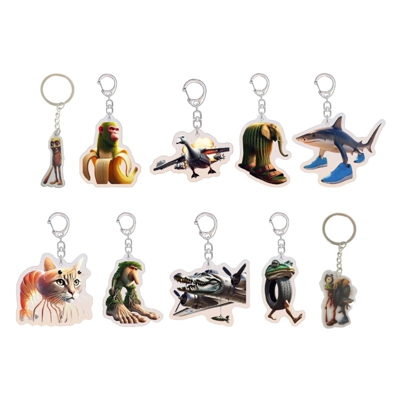 Mon Handcrafted Mythology Keyring พร้อมวัสดุอะคริลิคออกแบบสําหรับใช้ทุกวัน