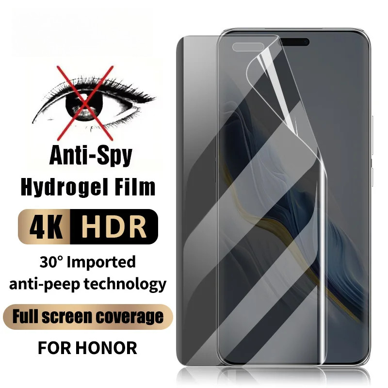 3D Full Curved HD และความเป็นส่วนตัว Hydrogel ฟิล์มสําหรับ Honor X5 X5b X6 X6a X6c X7 X7b X7c X8 X8a