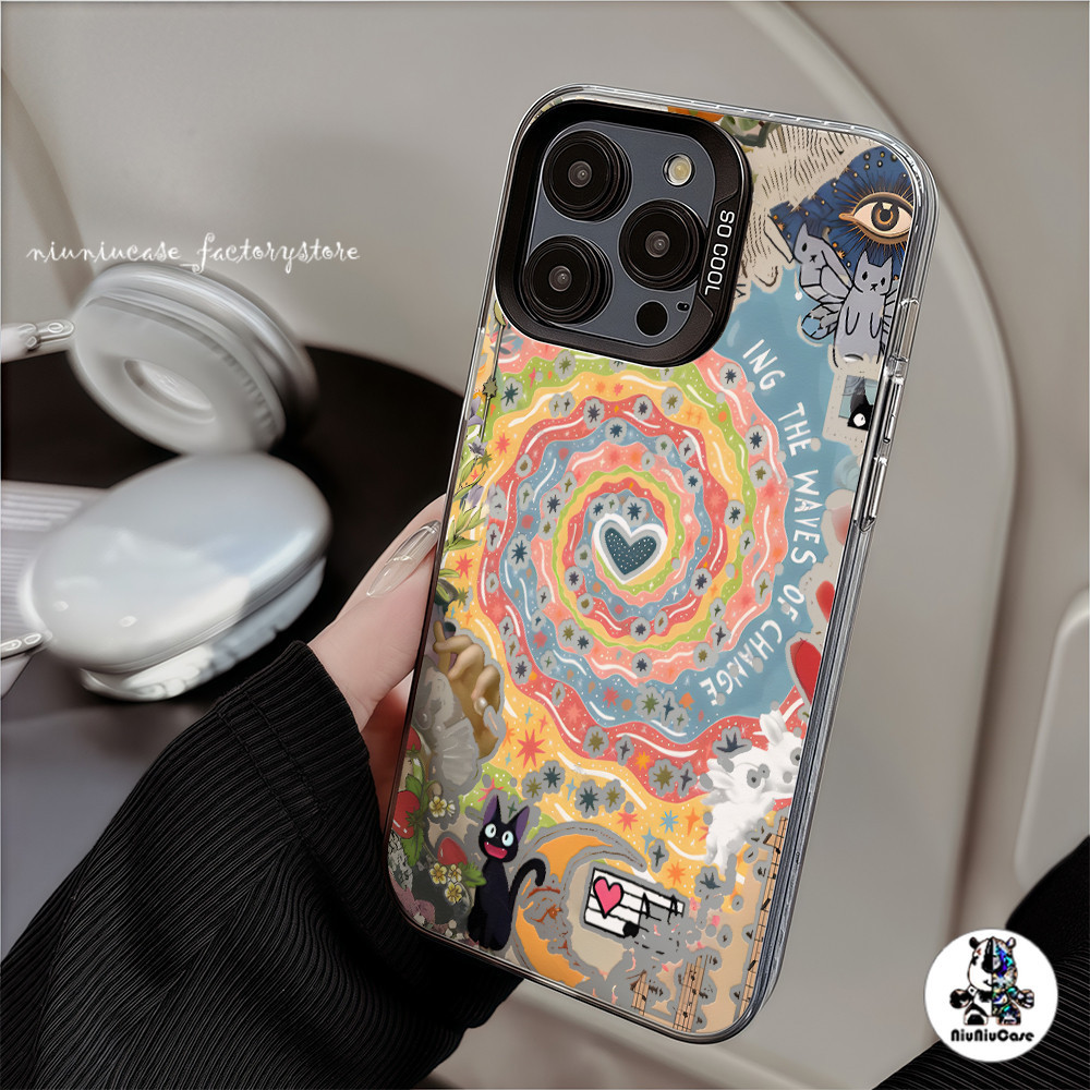 เคสป้องกันโทรศัพท์มือถือ ลูกแมวหมุนวนแห่งความรัก For iPhone 11 12 13 14 15 16 Pro Max Plus X XR XSMAX 7 8 Plus 11Pro เคส ราคา ถูกที่สุด ดีลบีเคเค แกลเลอรีภาพที่ 9