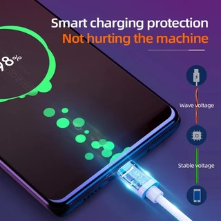 ToKerNew 100% realme ชาร์จ 5A 65W Tpye-C Micro USB VOOC แฟลชชาร์จอย่างรวดเร็วสายข้อมูล Android V8 สำหรับ OPPO A/Galaxy A/1m 1.5m 2m การส่งข้อมูล