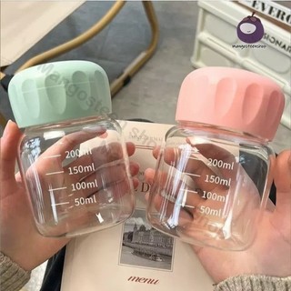 ขวดน้ําขนาดเล็กแบบพกพา น่ารักมินิมอล ใส่นม 300 ml ใส่กาแฟ Portable cup