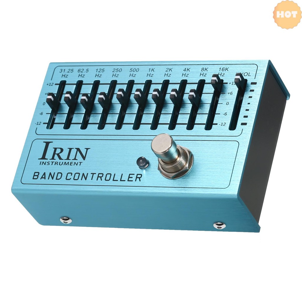 [2025 Super Sale]IRIN 10-Band EQ Guitar Effect Pedal Mini Guitar Equalizer พร้อม True Bypass สําหรับ
