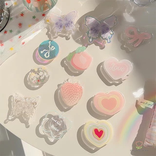 Griptok Popsocket ขาตั้งโทรศัพท์มือถือ ผีเสื้อขาตั้งถุงลมนิรภัยโรักทรศัพท์แบบพับได้อเนกประสงค์อะคริiRing ที่วางโทรศัพท์ม