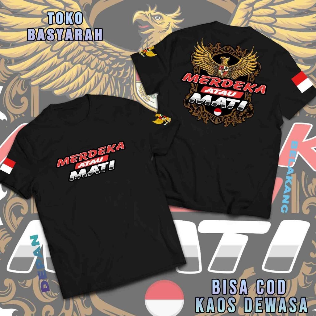 เสื้อยืดพิมพ์ลาย SCREEN-PRINTED สําหรับ THE REPUBLIC OF INDONESIA 2025 AUGUST - เสื้อยืดพรีเมี่ยม AD