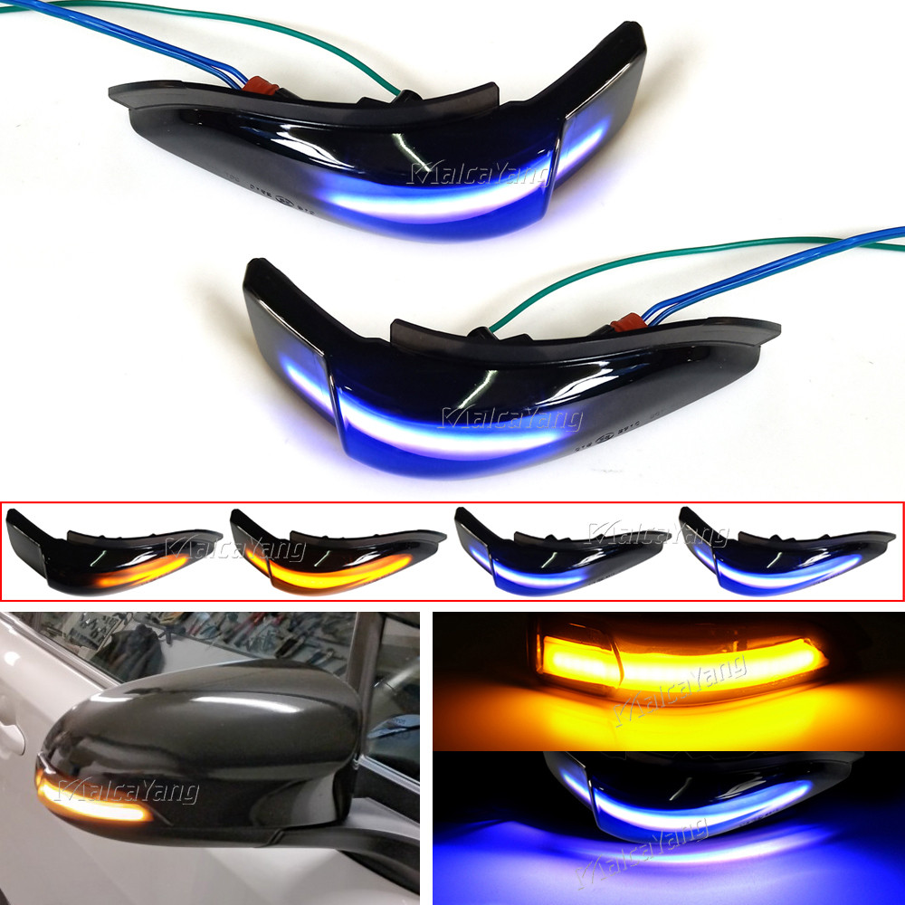 สําหรับ Toyota Yaris Prius Vios Corolla Scion IM Camry Venza Avalon LED แบบไดนามิกไฟเลี้ยวกระจกมองหลังตัวบ่งชี้