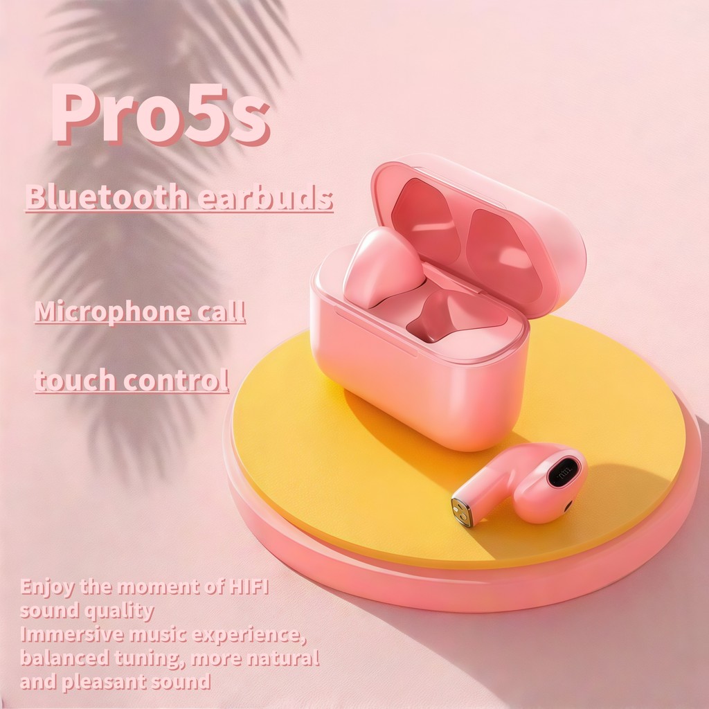 หูฟังไร้สาย Pro5s: การออกแบบหูฟัง Mini in ear, เสียงเซอร์ราวด์สเตอริโอแบบแช่, สบายทั้งวัน