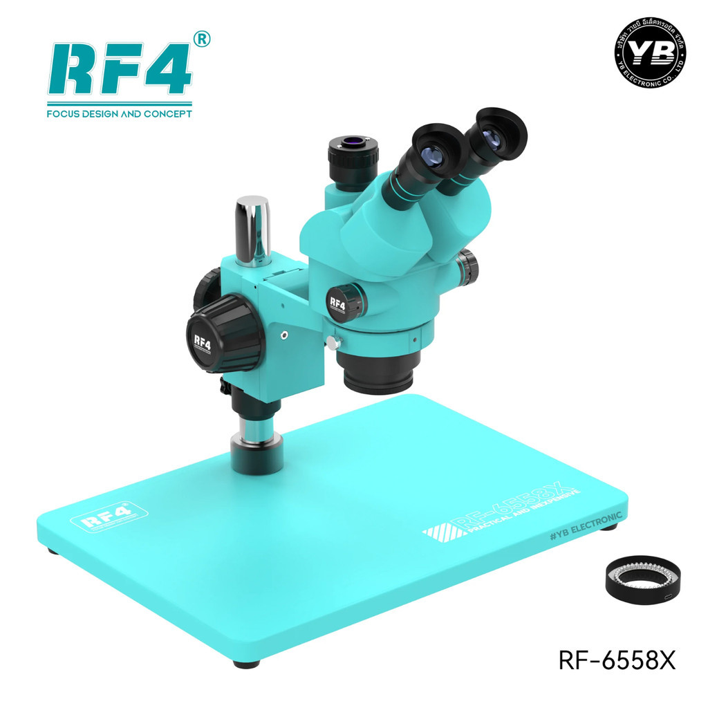 กล้อง กำลังขยาย 6.5X-58X RF4 RF-6558X HD ครอบคลุมงานซ่อมทุกรายละเอียด ตั้งแต่ถอด IC/ปาดทำขาไอซี