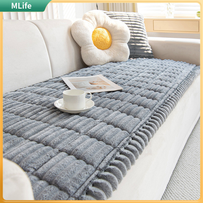 【MLife】ผ้าลูกฟูก โซฟา ผ้ากํามะหยี่ขนนิ่ม เบาะโซฟา 1 2 3 4 ที่นั่ง หนา ใหม่ กันลื่น เบาะรองนั่ง ปลอกโซฟา ราคา ถูกที่สุด ดีลบีเคเค แกลเลอรีภาพที่ 8