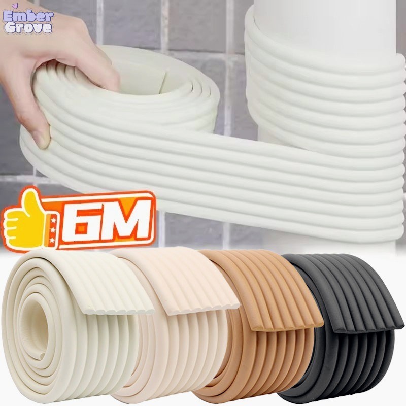 2M/ม้วน แถบป้องกันขอบโต๊ะแบบหนา / อุปกรณ์ป้องกันการชนเพื่อความปลอดภัยของทารก / เทปโฟมกันกระแทกมุมเฟอร์นิเจอร์