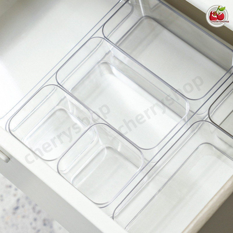 กล่องเก็บของใส กล่องใส่เครื่องสำอาง กล่องเก็บเครื่องสำอาง เก็บไว้เครื่องใช้สำนักงานเครื่องสำอางค์ - รูปที่ 5