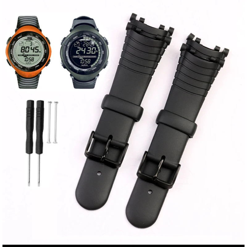 สําหรับ Suunto Vector หลวม VECTOR Series ยางซิลิโคน Watchband ผู้ชายผู้หญิงแทนที่สายคล้องตารางสร้อยข
