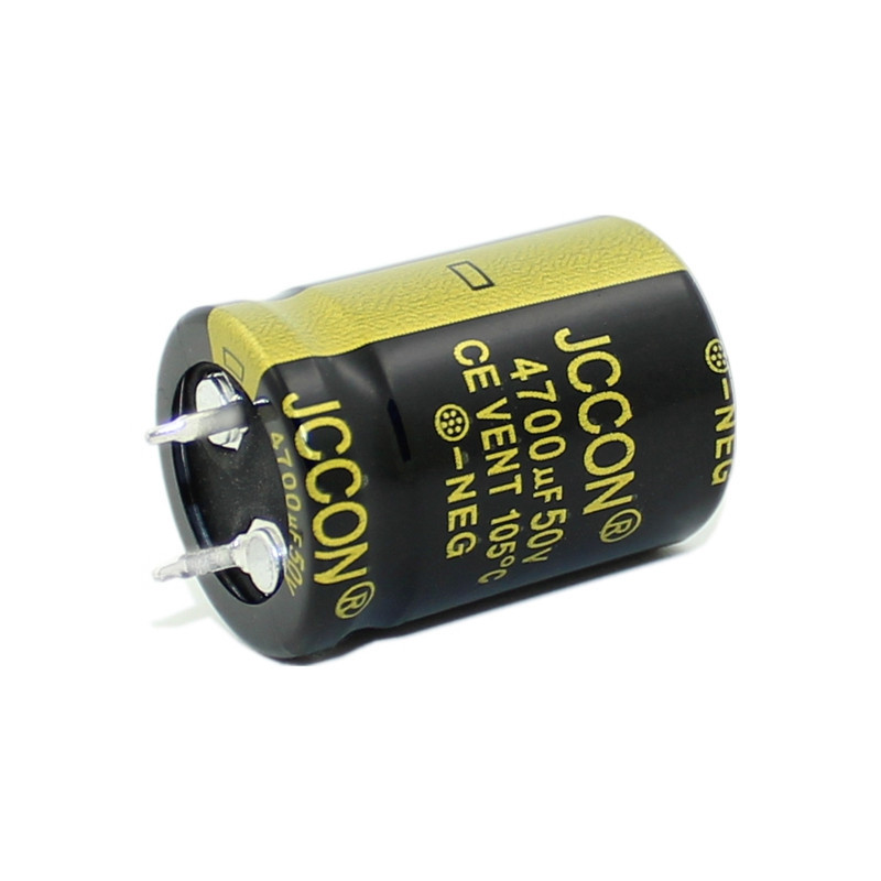 50v4700uf 50v JCON สีดําทองเครื่องขยายเสียงอะแดปเตอร์ไฟฟ้า Electrolytic Capacitor 22x30