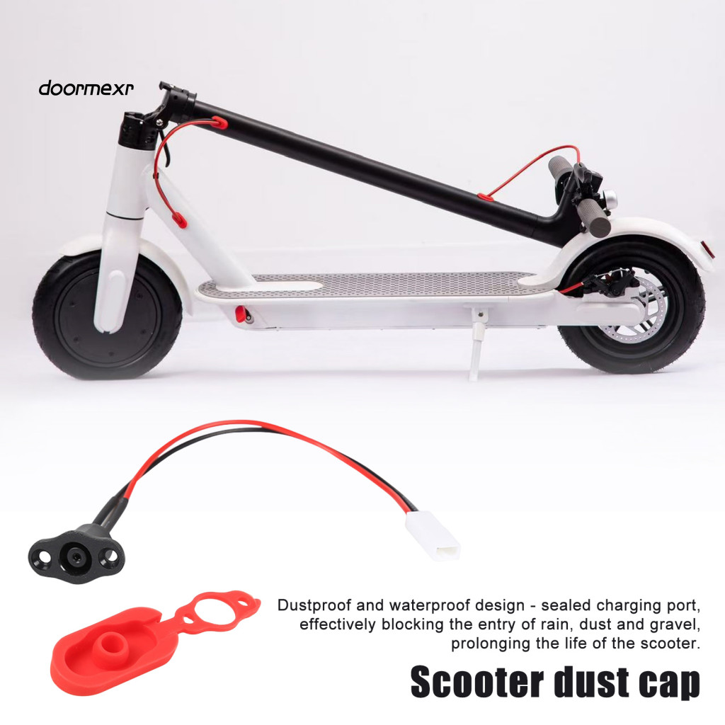 DOO Dust Cap สําหรับสกู๊ตเตอร์ไฟฟ้ากันฝุ่นและกันน้ําสกู๊ตเตอร์ Charger Cap กันน้ําซิลิโคน Charger Po
